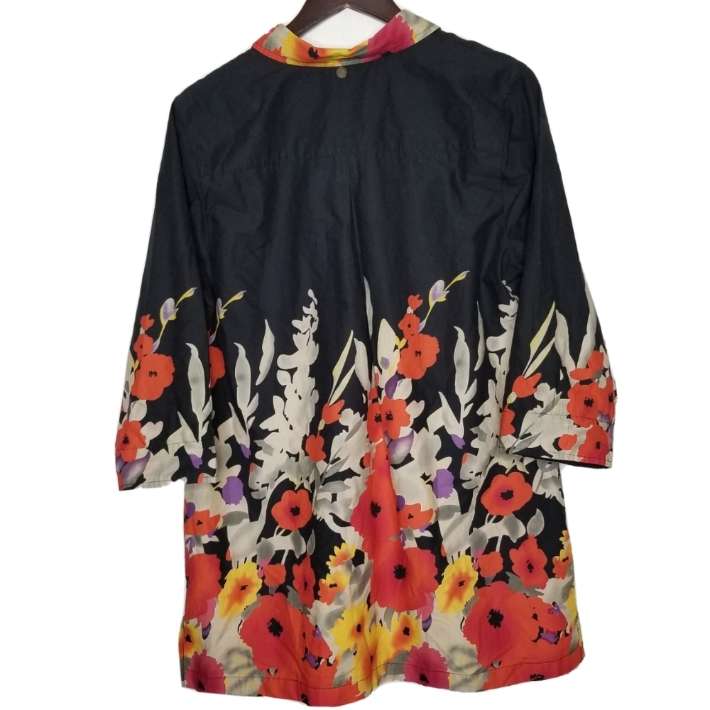 Soft Surroundings Bold Floral Tunic Sz PXL Multico - Picture 4 of 10